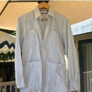 Men's Light Blue Button-Up Shirt by Nono Maldonado